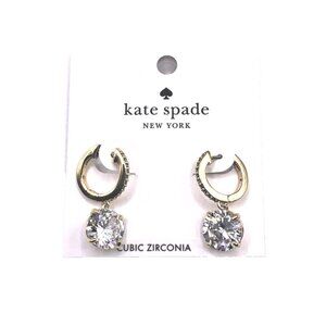 Kate Spade New York Earring Bright Ideas Drop Earrings Gold Clear Jewelry Gift